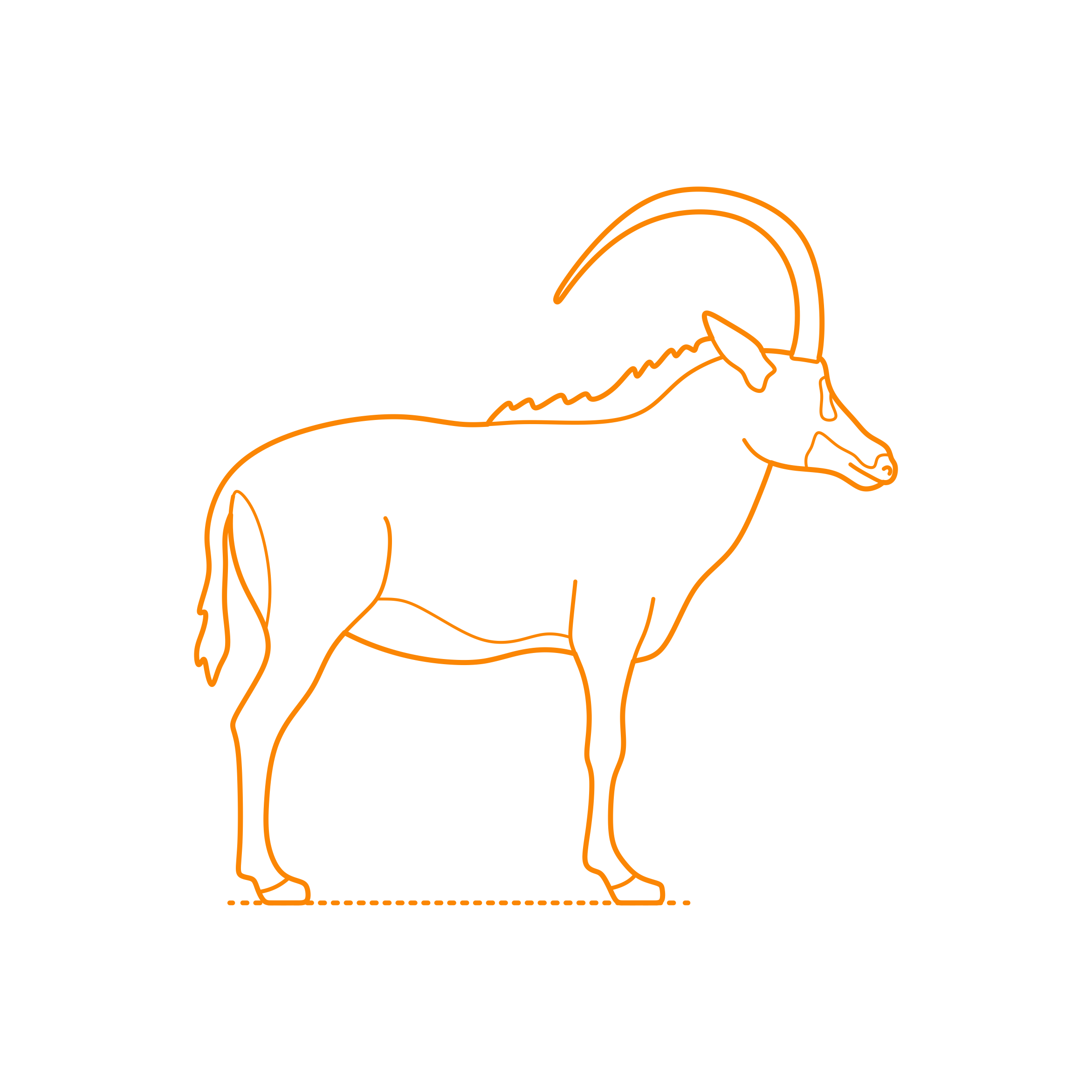 Animals Antelopes Sable Antelope Stencil Svg Vector Free Vectors